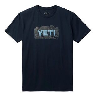 Yeti bear badge t shirt